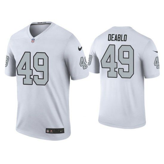 Men Oakland Raiders #49 Divine Deablo Nike White Color Rush Legend NFL Jersey